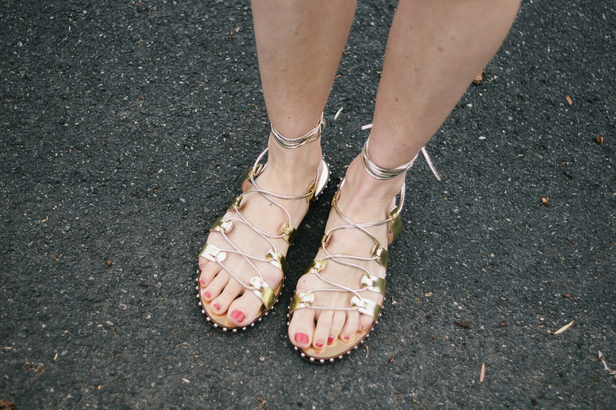 JCrew gladiator sandals
