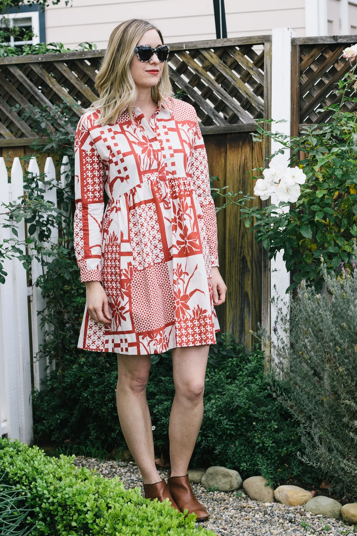 Valentine's dress, red dress, pattern dress