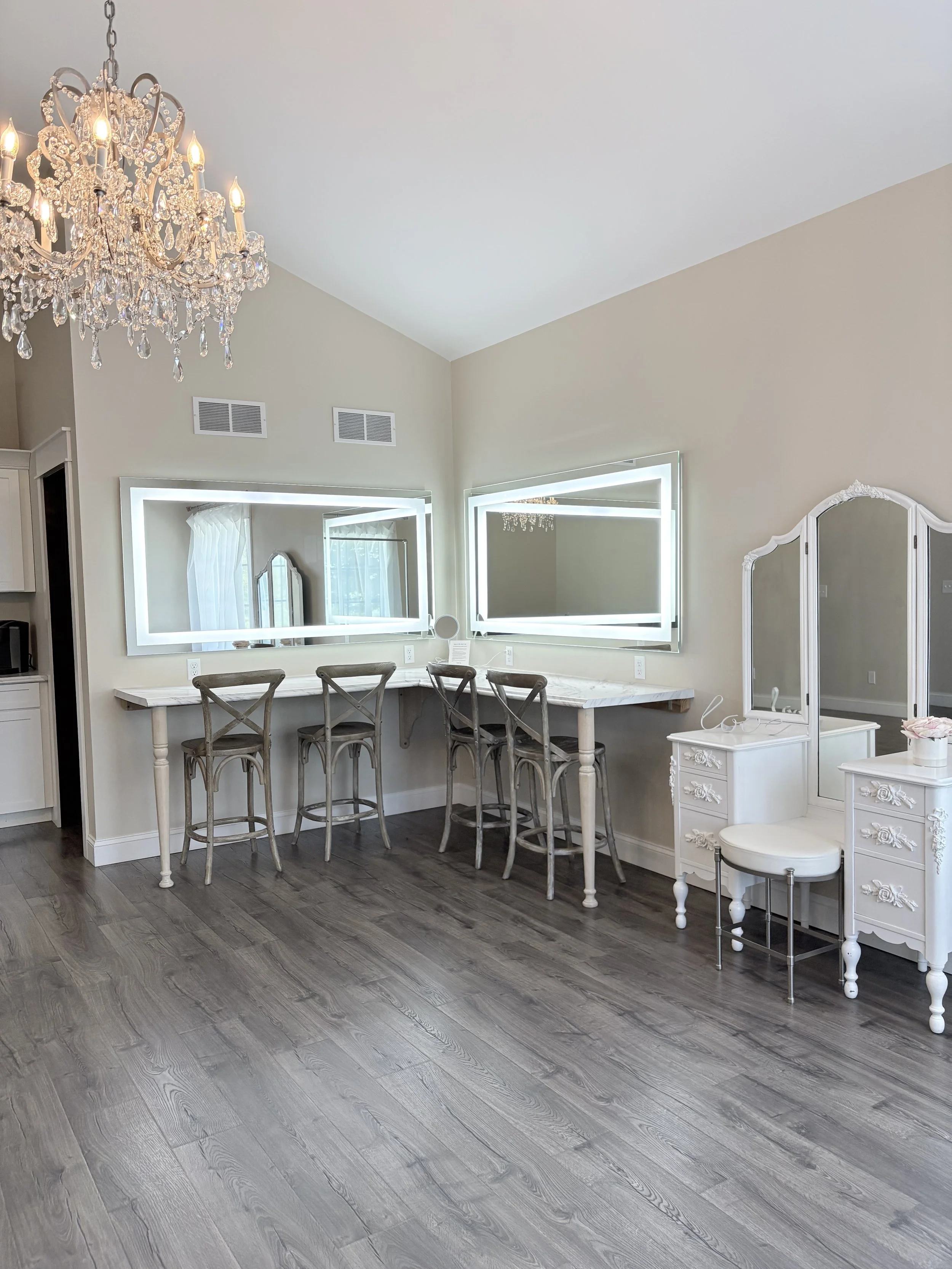 Luxury Bridal Suite with Makeup Stations and Vintage Vanity Beige.jpeg
