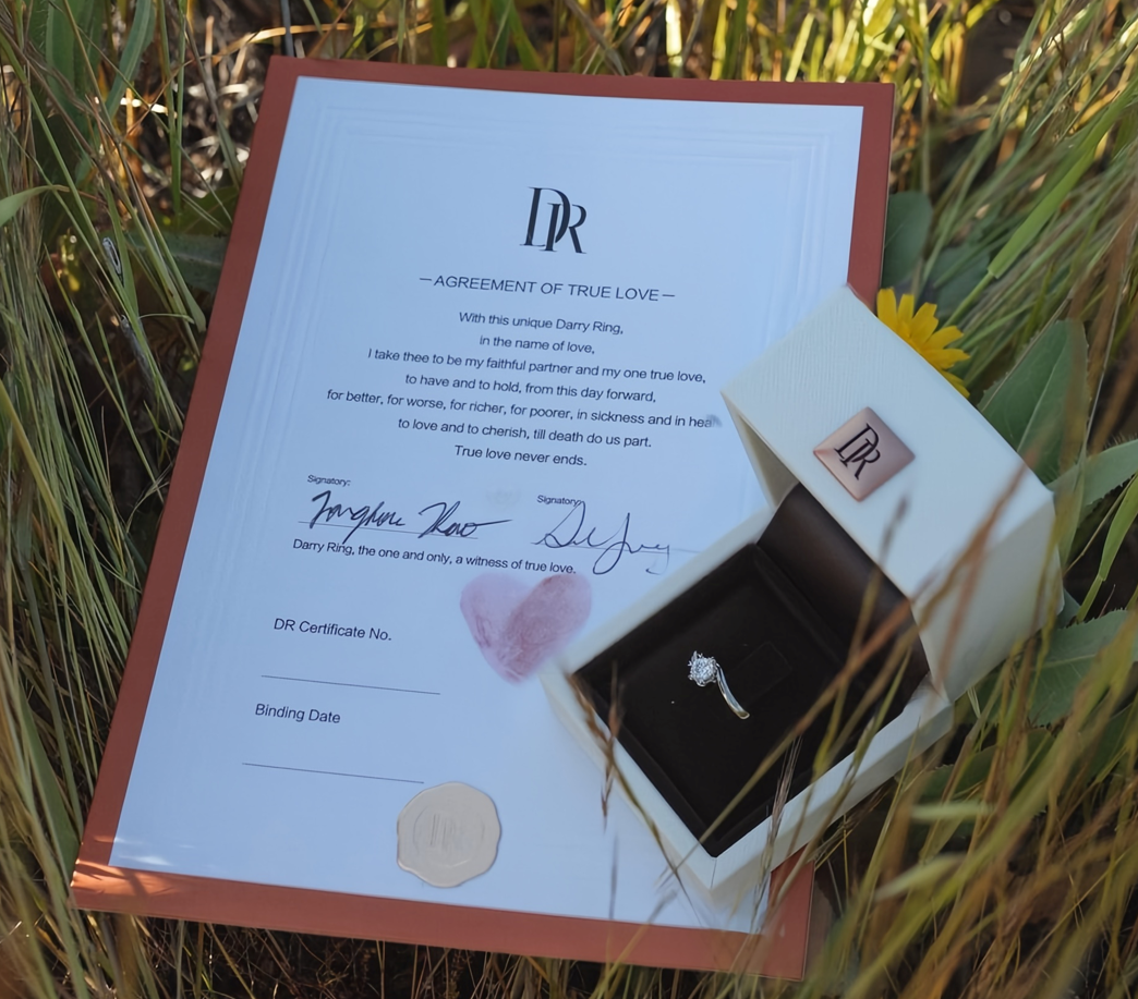 Darry Ring True Love Agreement Unique Wedding Ring Option