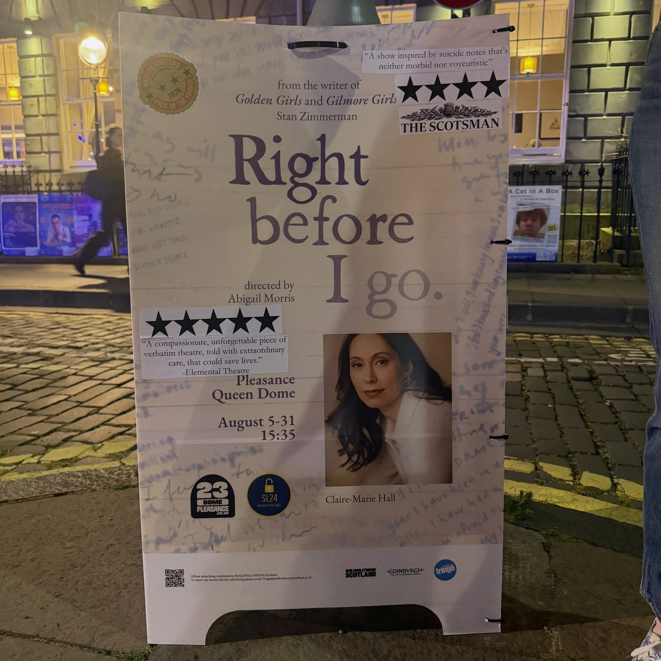 de &lsquo;Burgh! 🏴󠁧󠁢󠁳󠁣󠁴󠁿 Fringe over and out [mic drop]