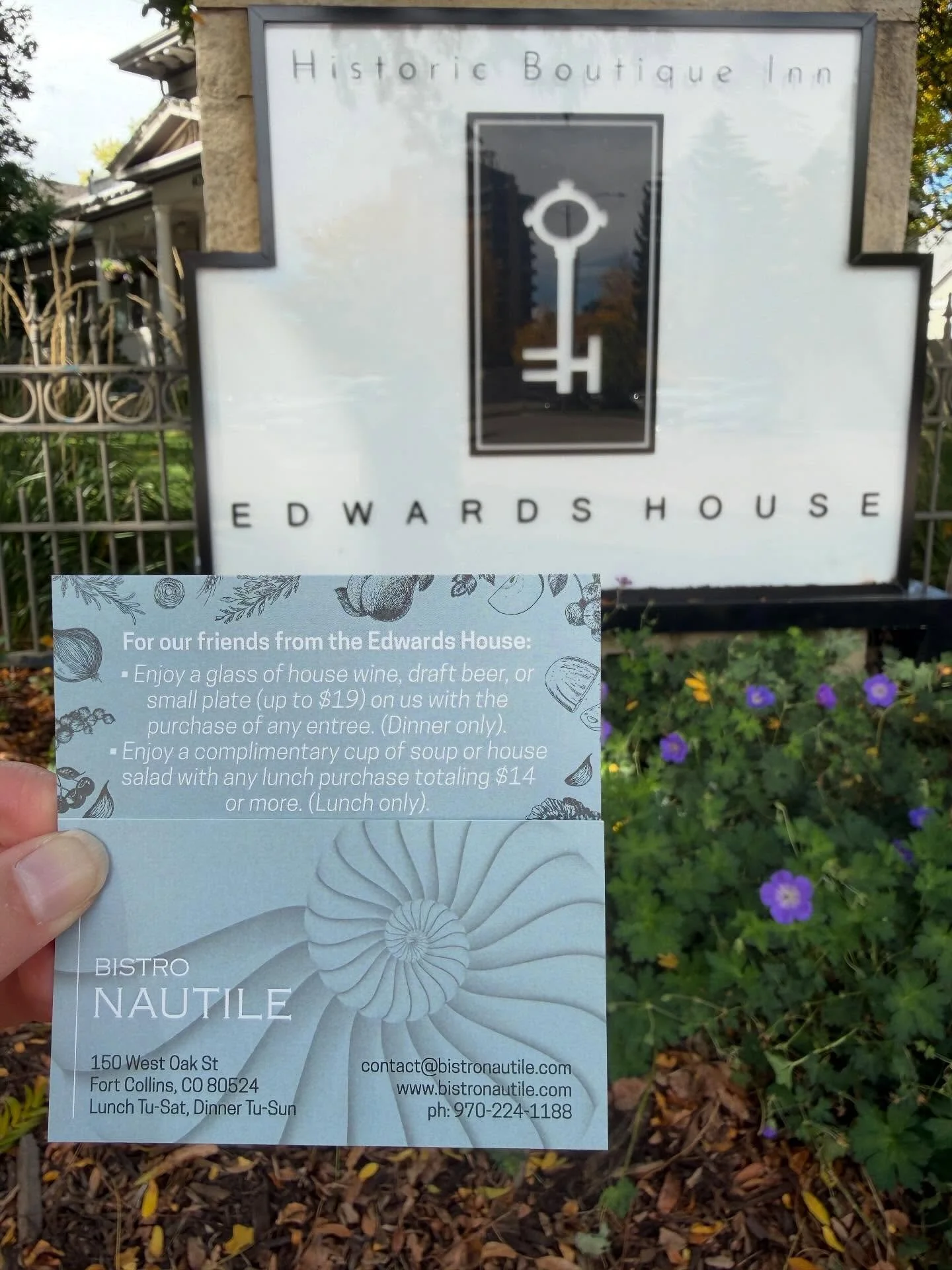 Guests at Edwards House get exclusive deals with local favorites like @sanctuaryhealingspa @bistronautile @nuancechocolate @cedar_sage_mercantile. Bring in your card to redeem: Sweet, Savory and oh so relaxing! &bull; &bull; &bull; &bull; &bull; &bul