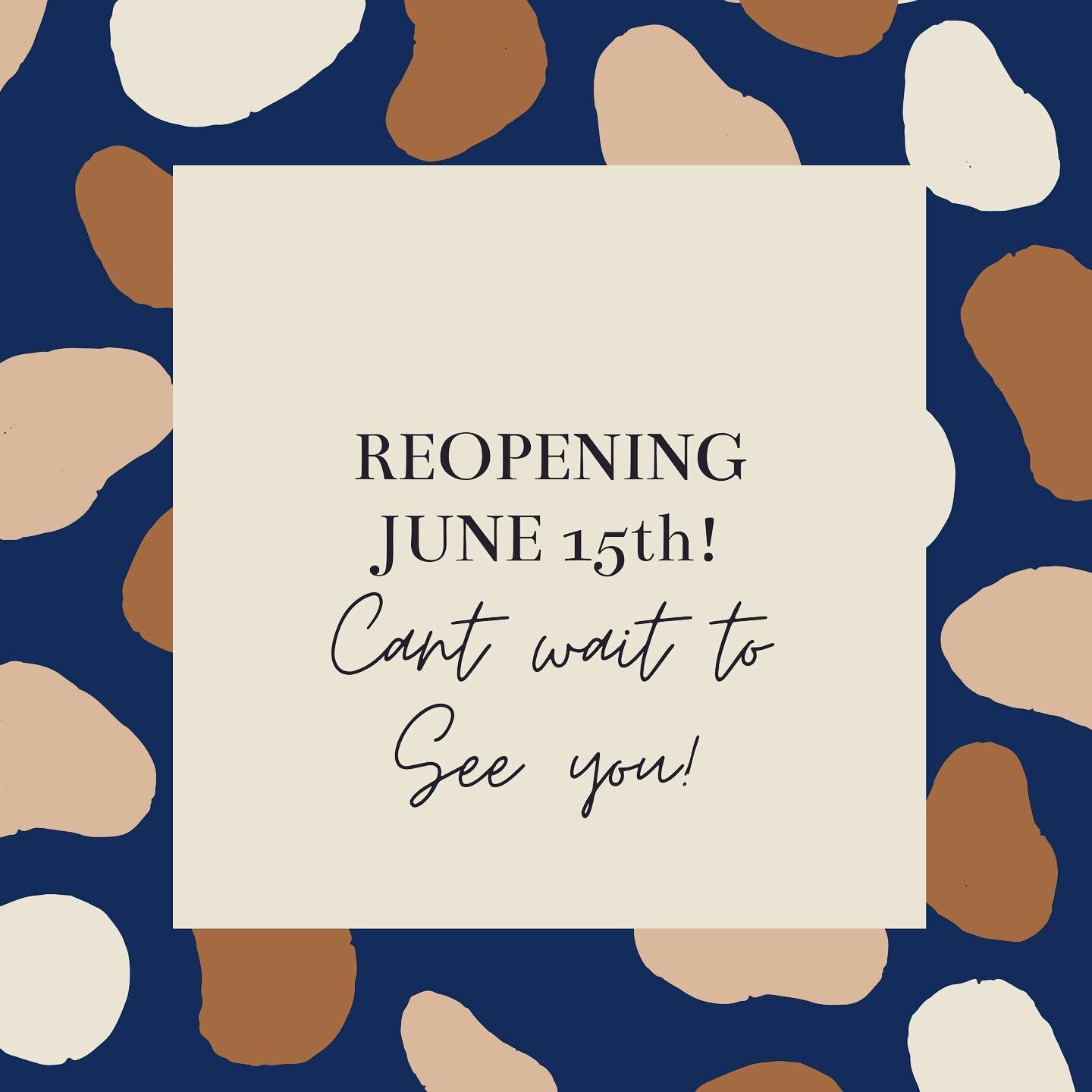 We received exciting news today, we will be reopening on June 15th!
Your next appointment is a high priority for us. Our scheduling method for reopening is to contact all clients personally in a systematic order.  For clients who had appointments on 