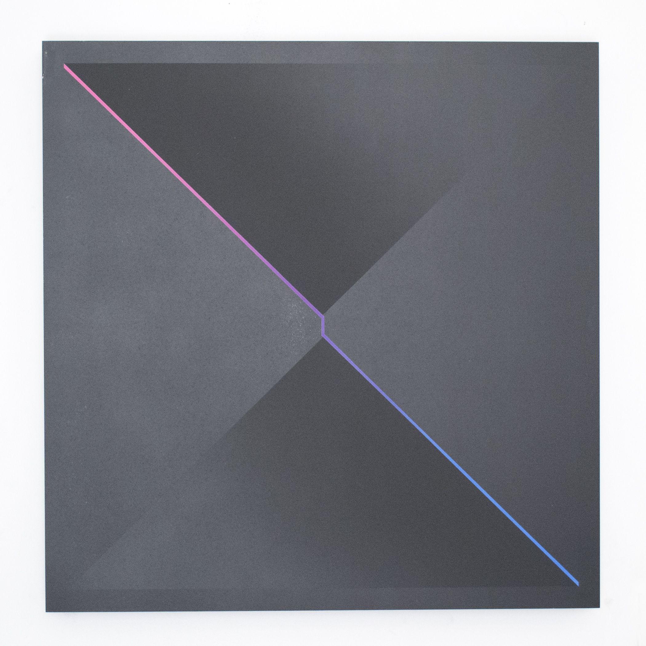 (untitled - two triangles, matte/gloss)