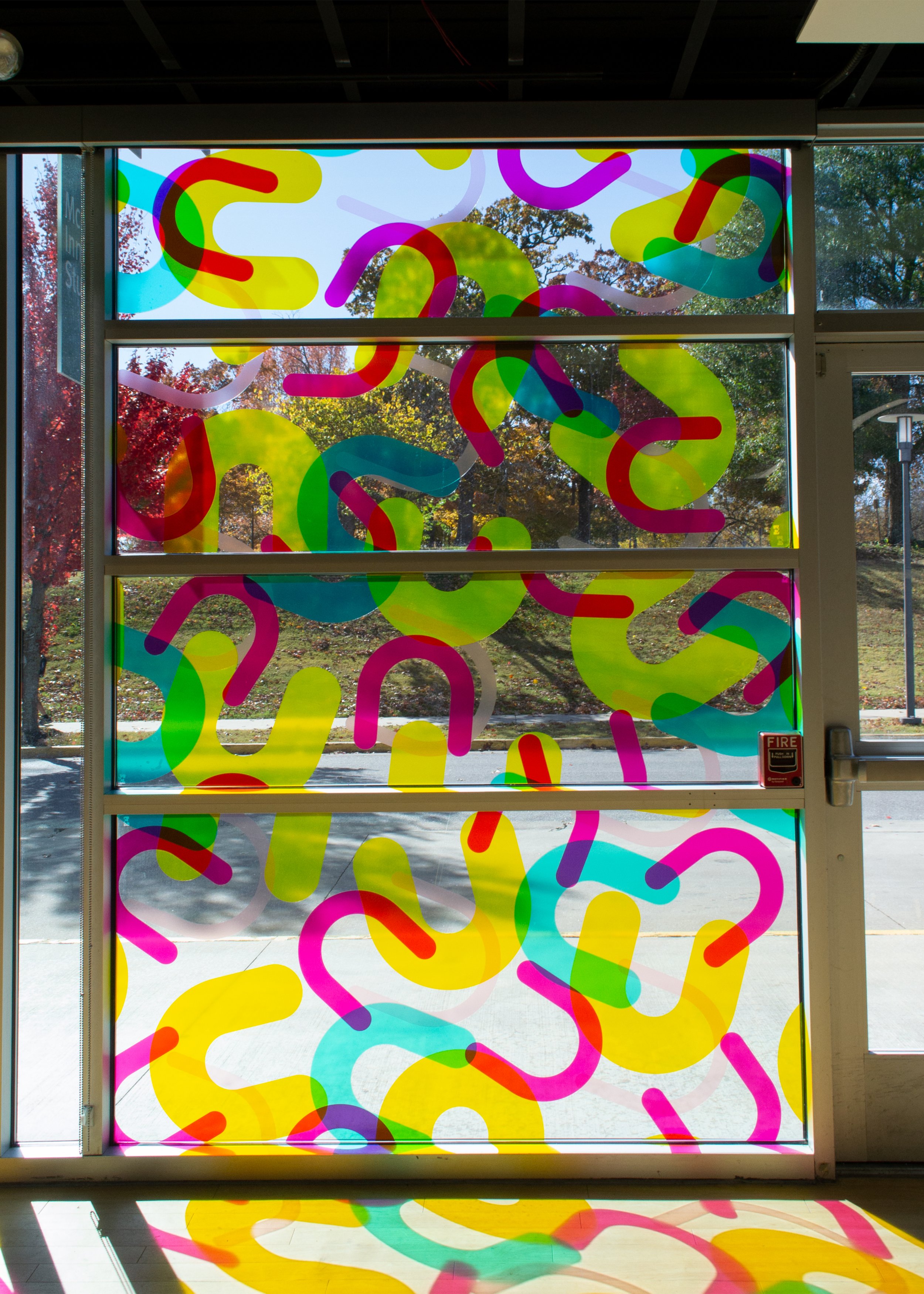  Vinyl Site-specific installation at the McMillon Innovation Studio, Fayetteville AR 