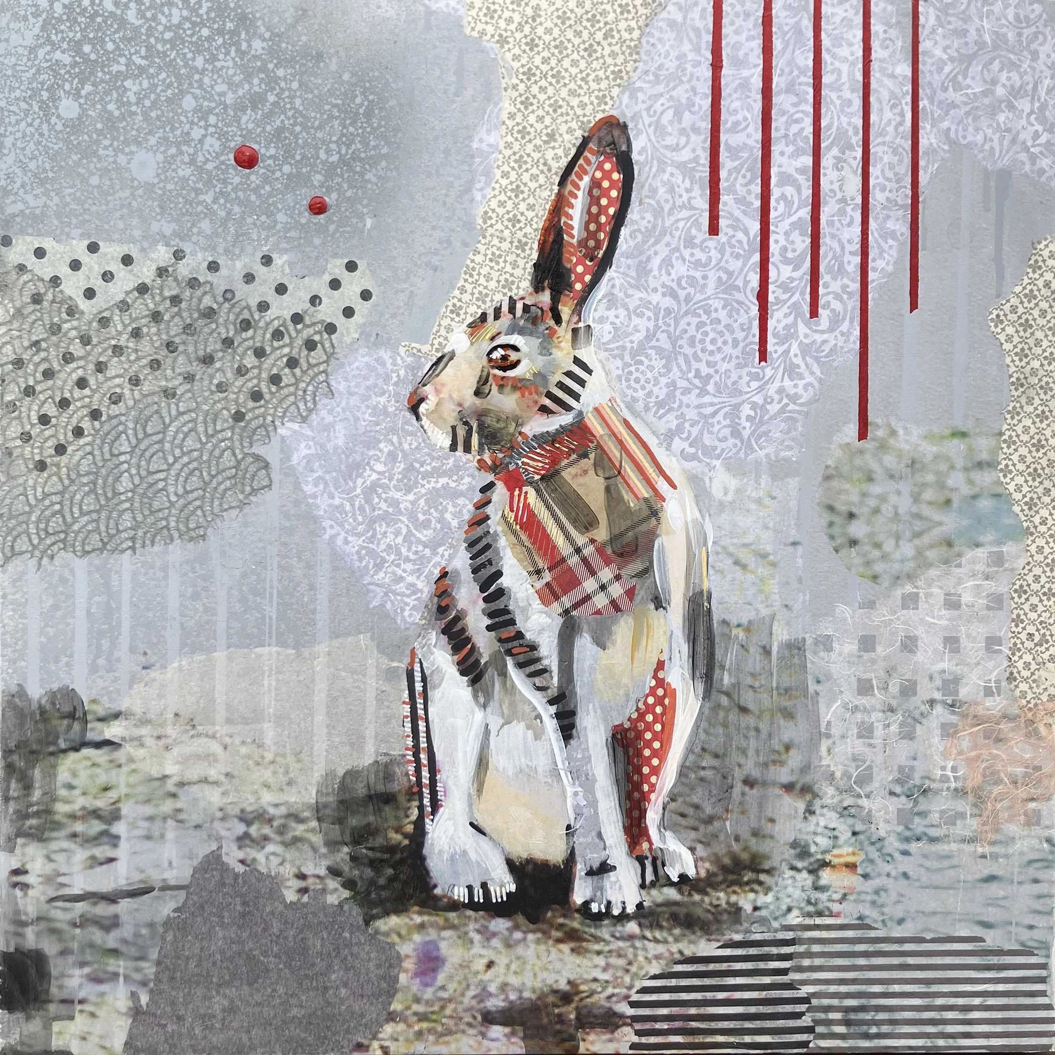 Alert Evening West,  24x24, 2023