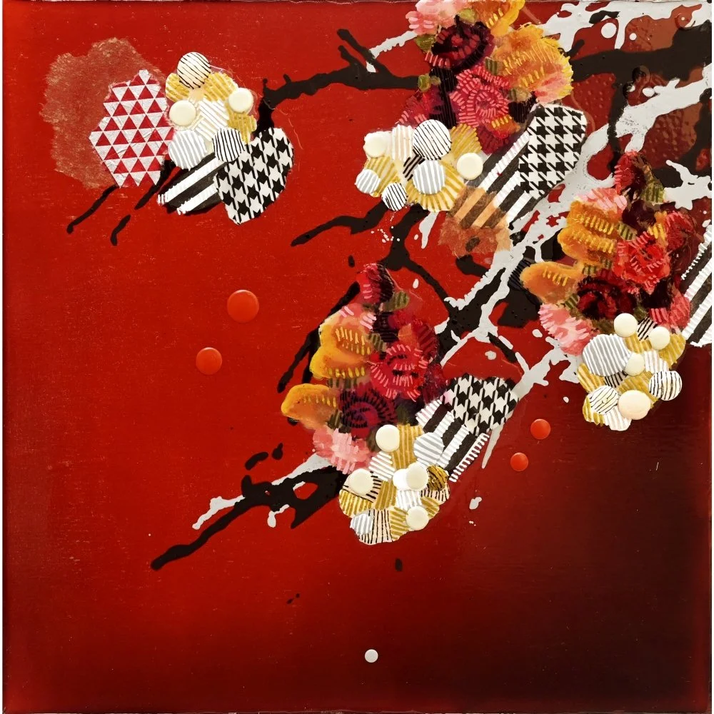 Deep Red Floral, 2026