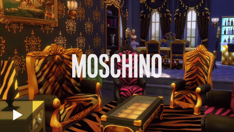 Colaboración de Moschino y The Sims