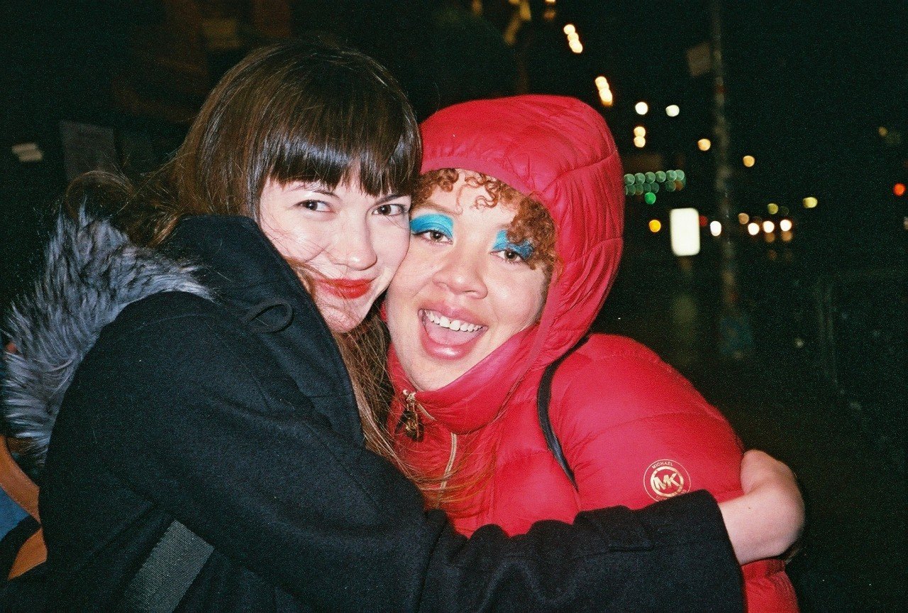 Me and Jasmyn, outside Webster Hall