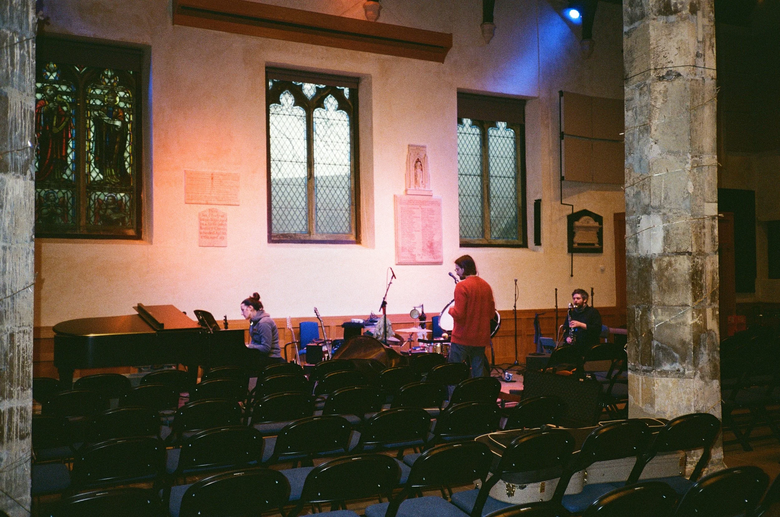 Setting up at The National Centre for Early Music in York