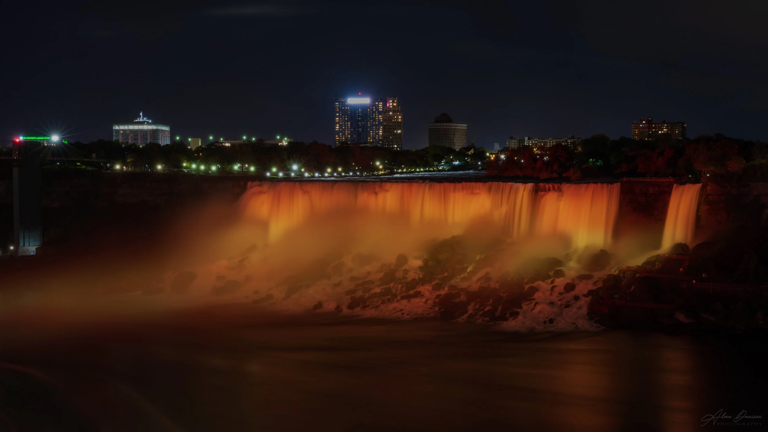 Fiery American Falls - id 2172 - 5962x3354 px