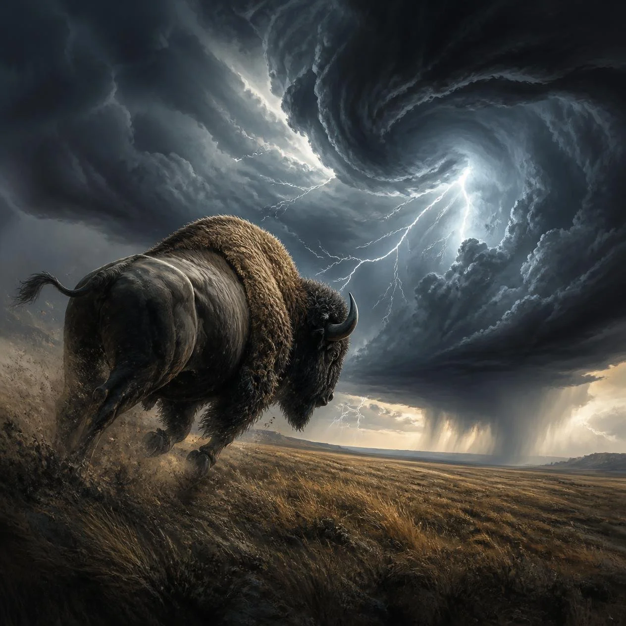 Charging the StormWhat 90 Days of Helplessness Taught Me About Aging, Identity, and the Wisdom of the Bison