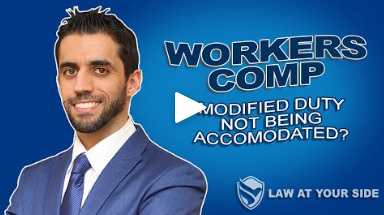 Work Comp modified duty not accommodated by employer?
