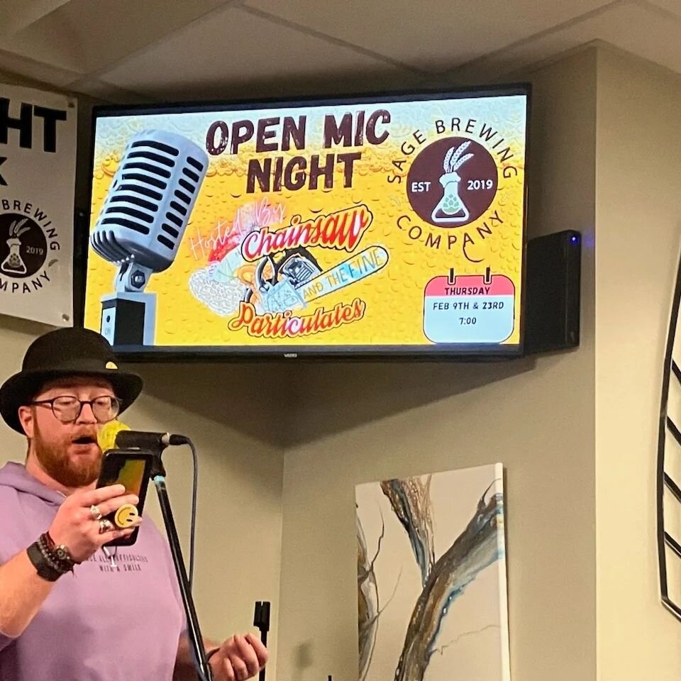I love Open Mic night at @sagebrewingco.hansenpark Performed an abridged version of &quot;All Things Bear Their Own Curses&quot; last night. Next one is on the 18th. If you're around, come check it out and share your talents! It's an amazing group. I
