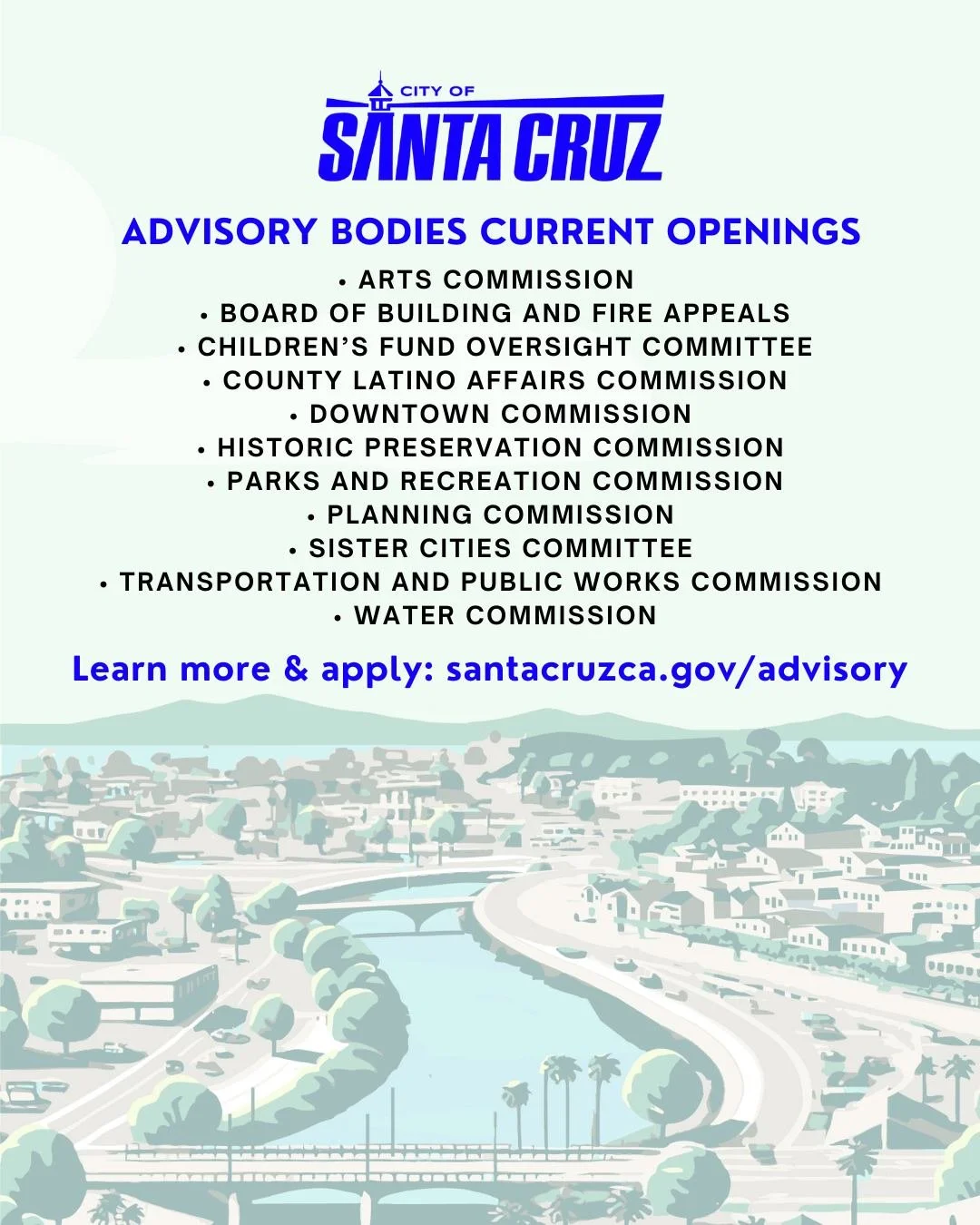 City of Santa Cruz Calls for Residents to Shape Local Policy: Applications Open for Advisory Bodies