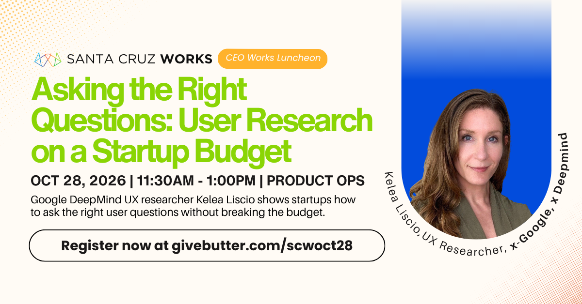 CEO Works Luncheon: Asking the Right Questions, User Research on a Startup Budget