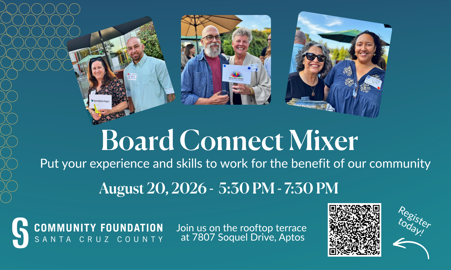 Community Foundation of Santa Cruz County Hosting Board Connect Mixer