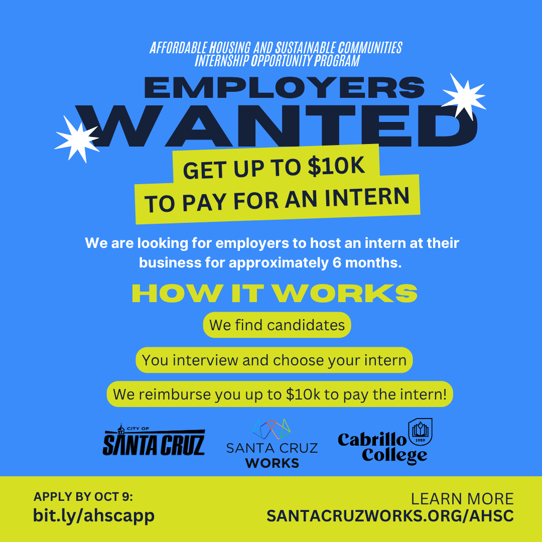 Employers Wanted: Hire a Local Intern and Get Reimbursed Up to $10K