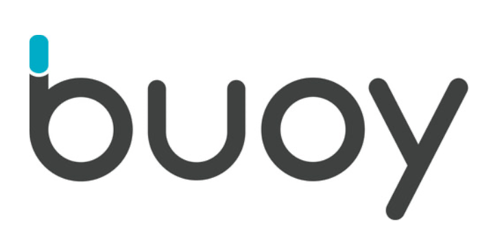 The word 'buy' written in lowercase letters with a blue accent on the 'b'.