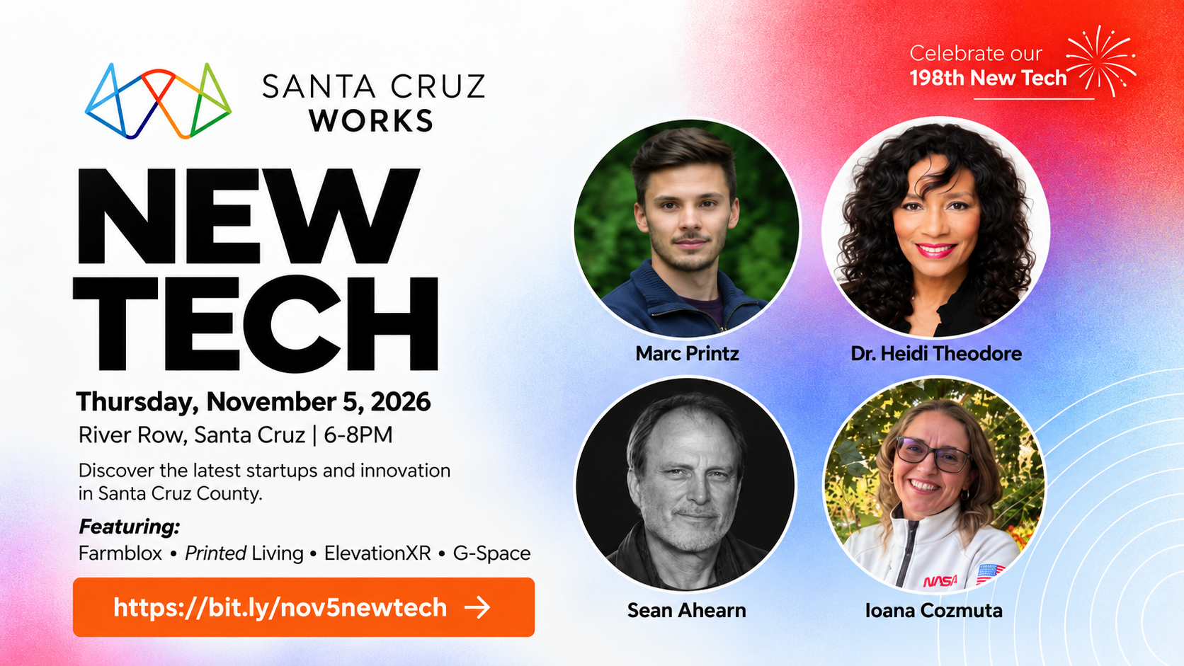 Santa Cruz Works New Tech November 2026 event flyer