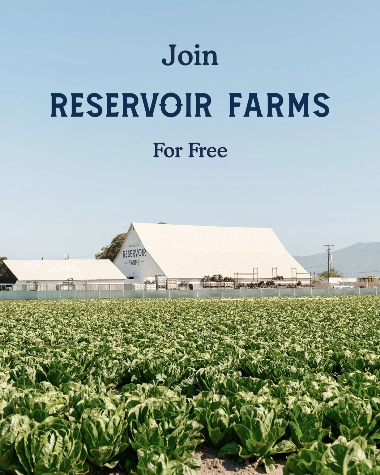 Reservoir Farms Offers Free Associate Membership Tier