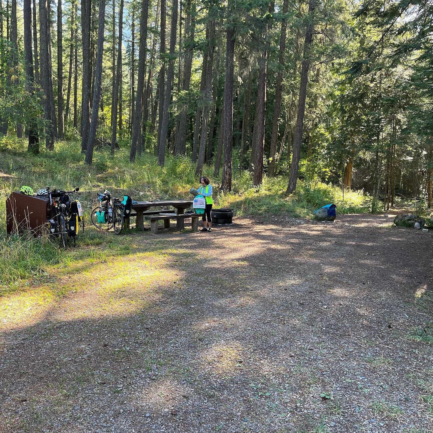On Saturday, 8/13 Pedaling until 7:00 pm is absolutley not our style, regardless of daylight . . . Ah, A time zone snuck up on us . . . but neither is pedaling until 6:00, so suddenly it&rsquo;s an hour later and camp needs set, water needs acquired 