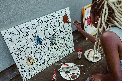 🌇 part 1 w/ @spccproject 🙌 #brooklynart #nycart