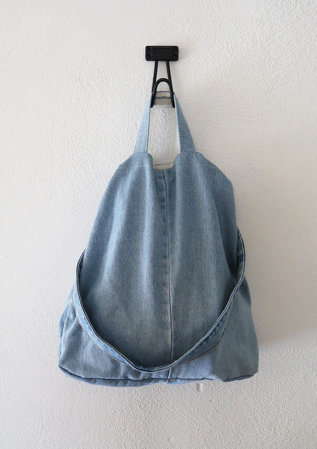 Light Wash Denim Tote Bag