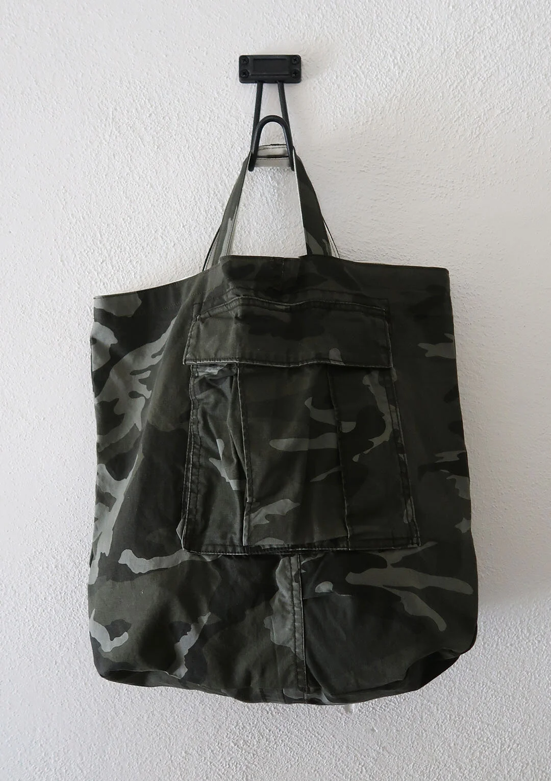 Camo Canvas Utility Tote Bag