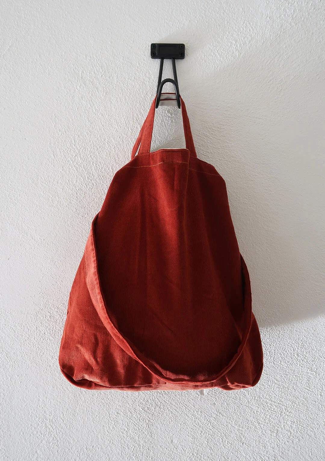 Rust Corduroy Tote Bag