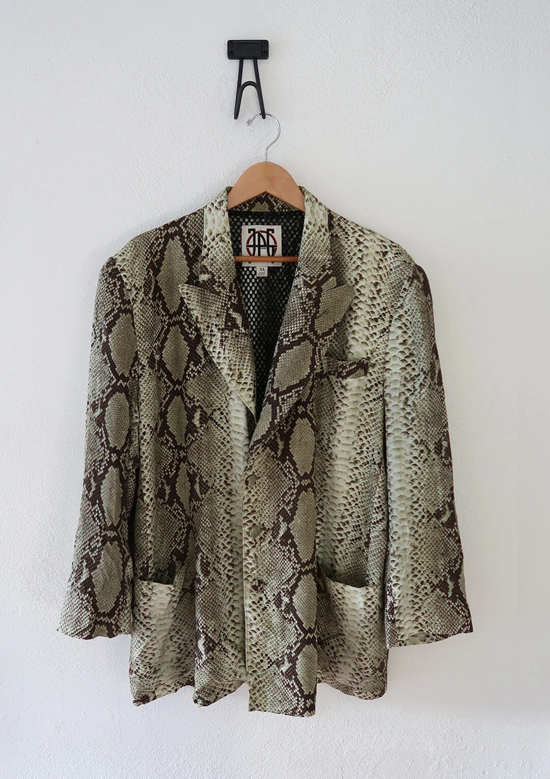 Vintage Jean Paul Gaultier Snakeskin Print Blazer