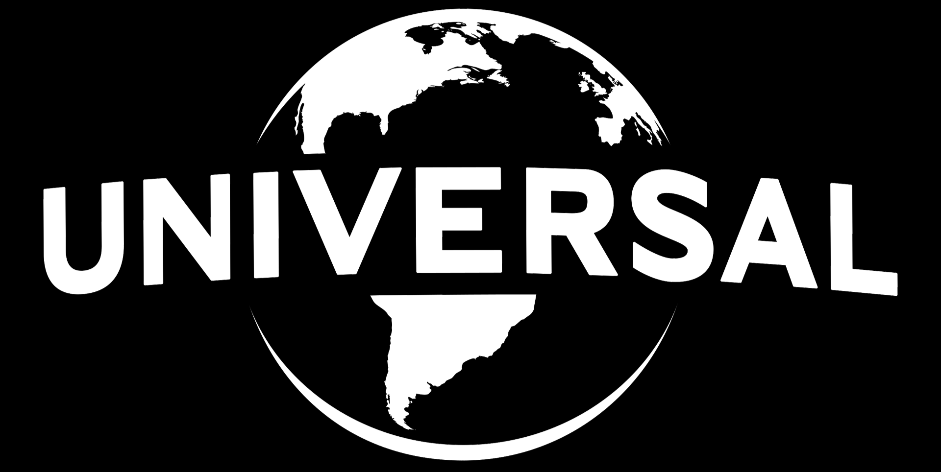 Universal Pictures logo with a black background, a white globe showing the Americas, and the word 'UNIVERSAL' in bold white letters across the center.