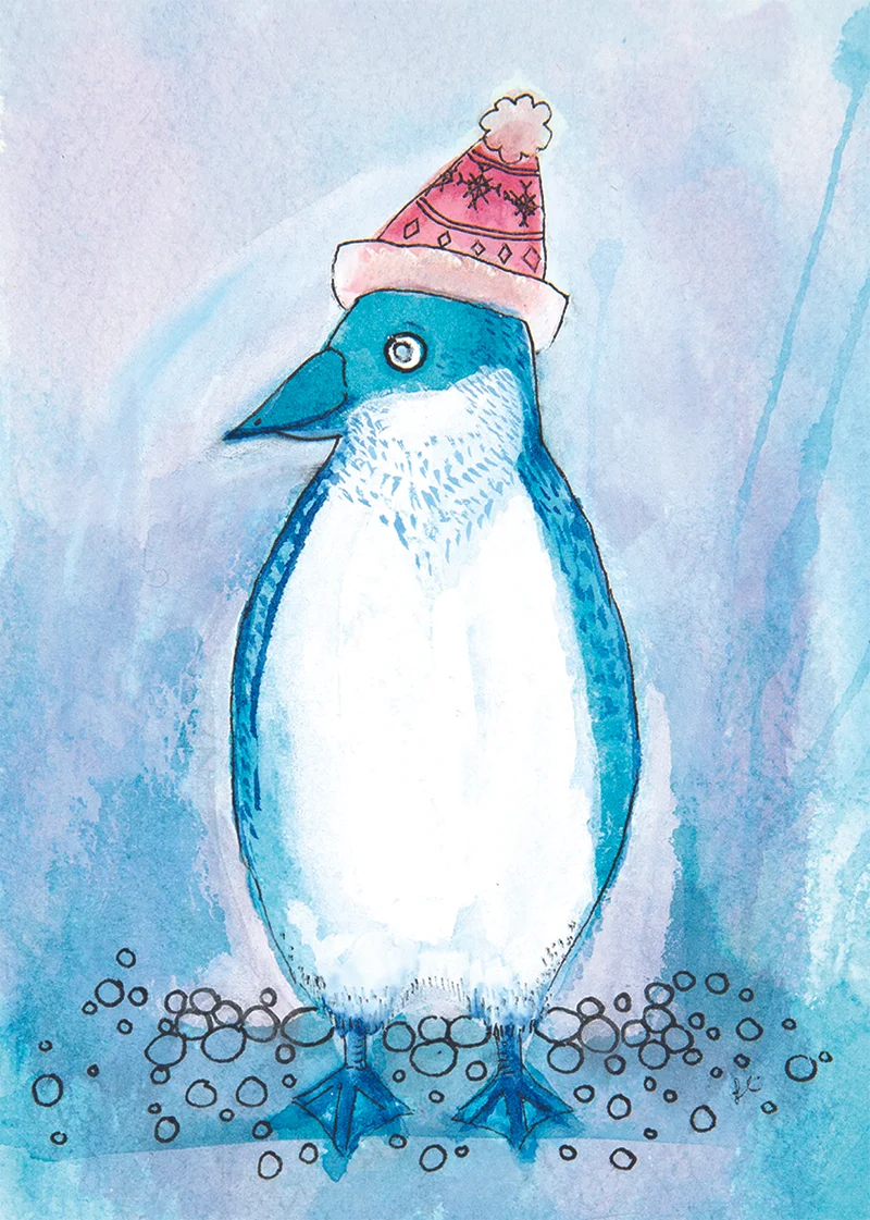 Penguin in Beanie