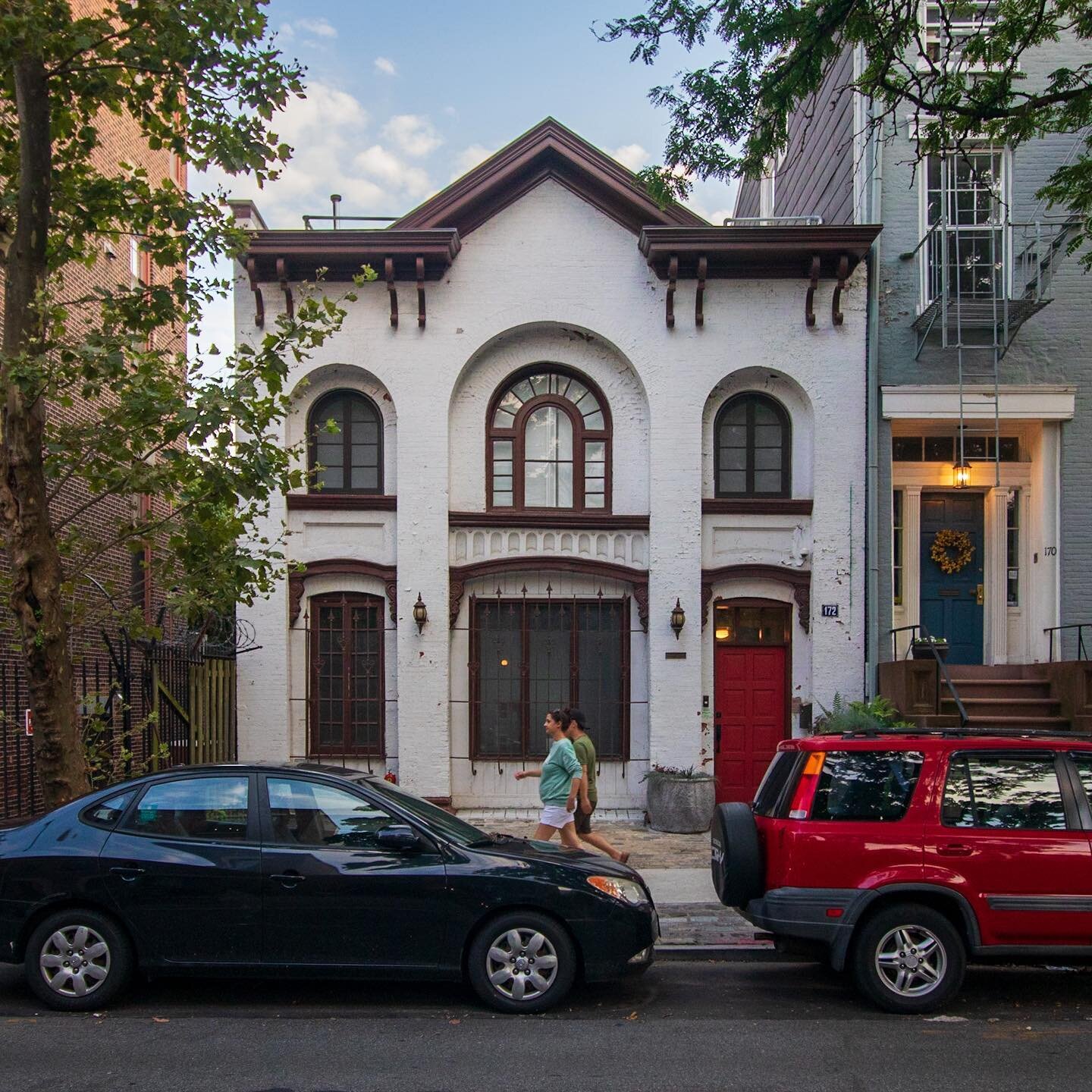 It never ceases to amaze me how much former homes of horses sell for today. This stable turned townhouse was used in the 2014 Julia Roberts movie Eat Pray Love. It was built in the 1850s and was an early example of the Romanesque Revival style which 