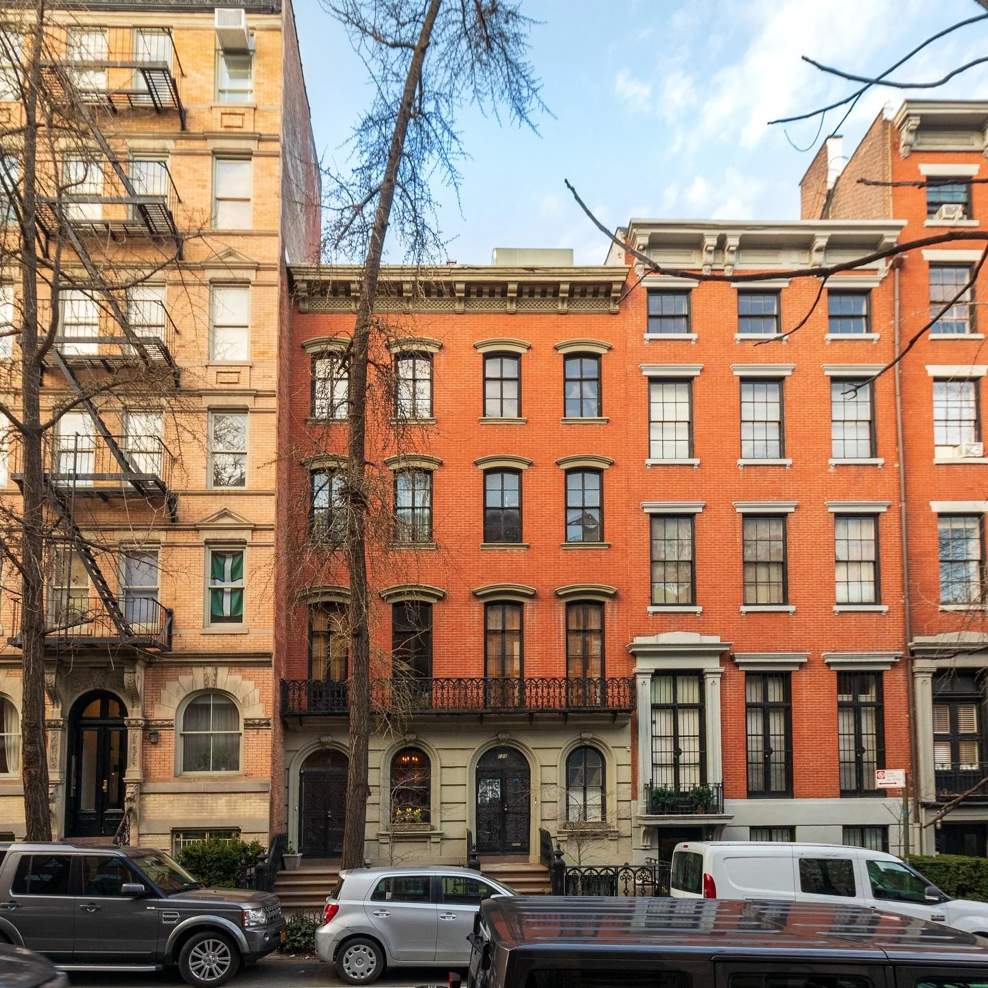 These beautiful townhouse are located on East 10th Street on what used to be the Stuyvesant Family Farm. They were built in 1854 by Robert Carney who purchased the plots directly from Peter Stuyvesant; the exteriors are completely unaltered since tha