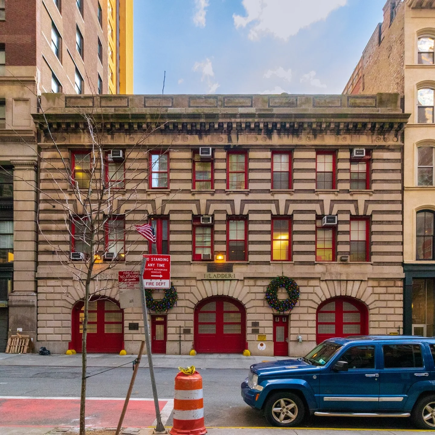 This fire house on Duane Street in lower Manhattan houses one of the oldest tag teams in FDNY history. Hook and Ladder 1 and Engine Company 7 have been housed together since 1851, and their histories go back to the beginning of firefighting in New Yo