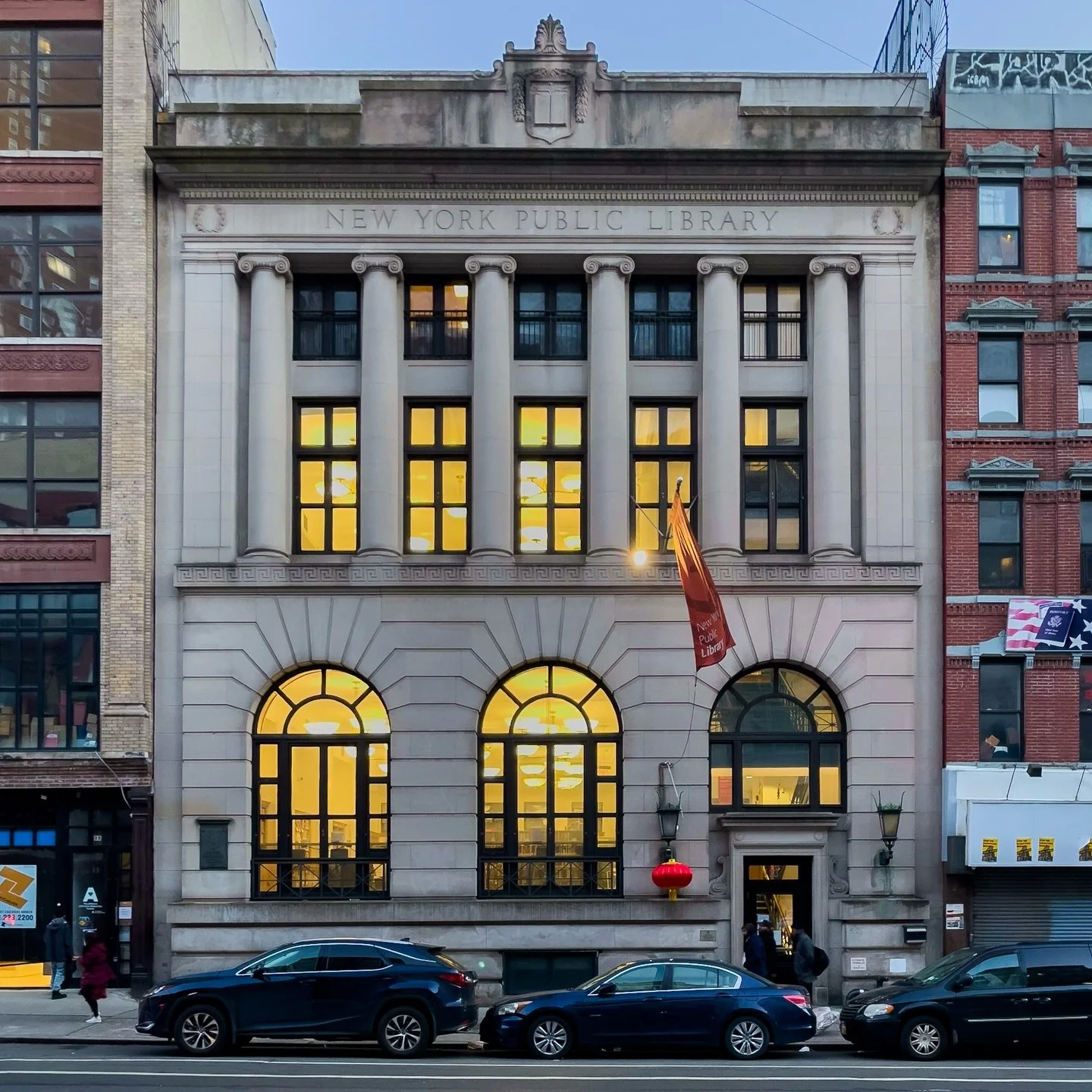 This little library on East Broadway in Chinatown was one of 67 Carnegie Libraries built in New York City during the beginning of the 20th century, number three to be exact. It was also the first of twelve libraries designed by McKim Mead and White. 