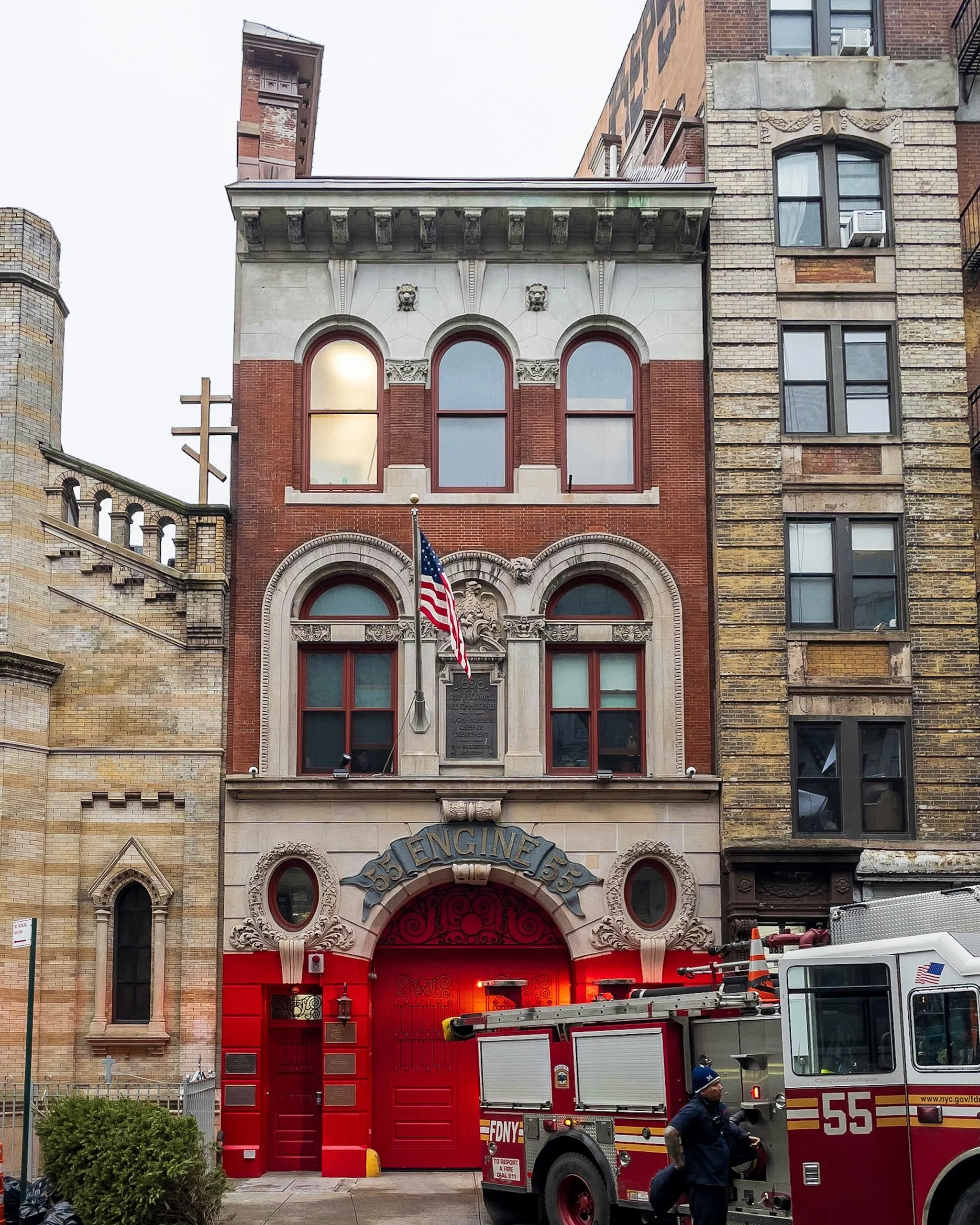 In 1898, following the consolidation of the five boroughs of New York City, a municipal building boom began. With a new sense of civic pride and a necessity for increased public services, many libraries, schools, police, and fire stations were built,