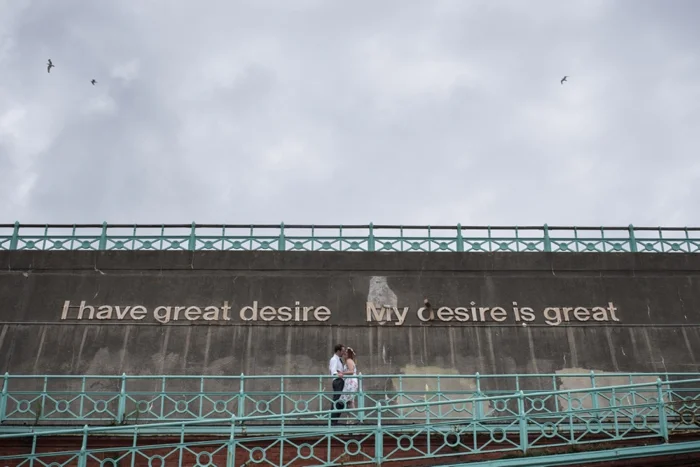Brighton beach mini wedding celebration