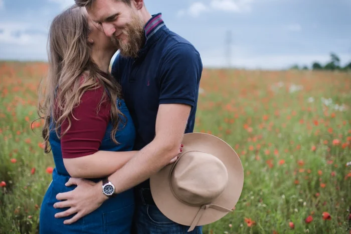 Poppy field engagement shoot
