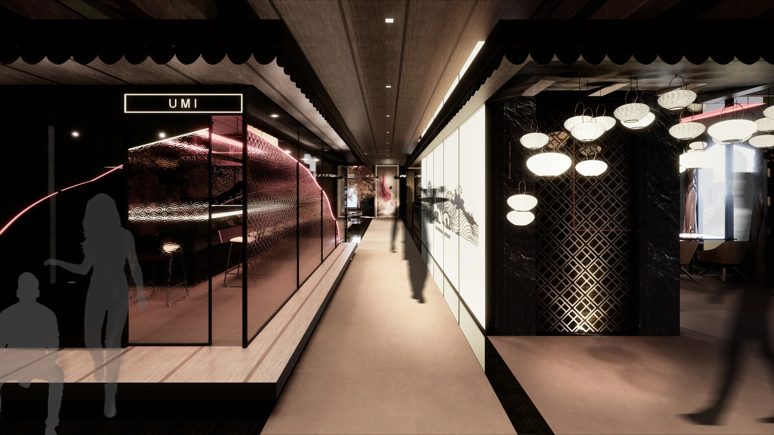 Central Vista Facing the Sake Lounge &amp; Umi Bar