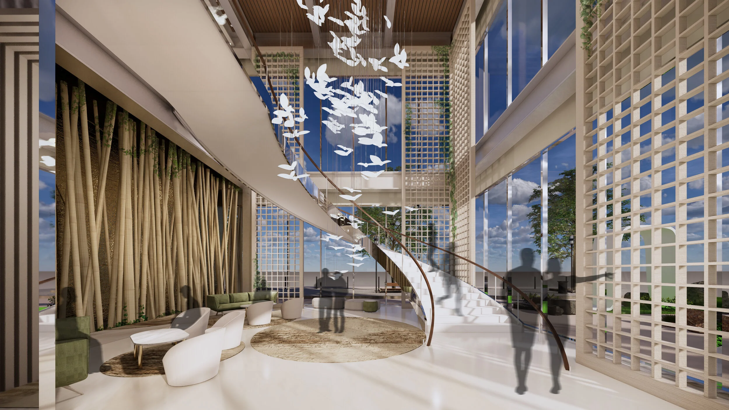 Main Waiting Lounge &amp; Grand Feature Staircase