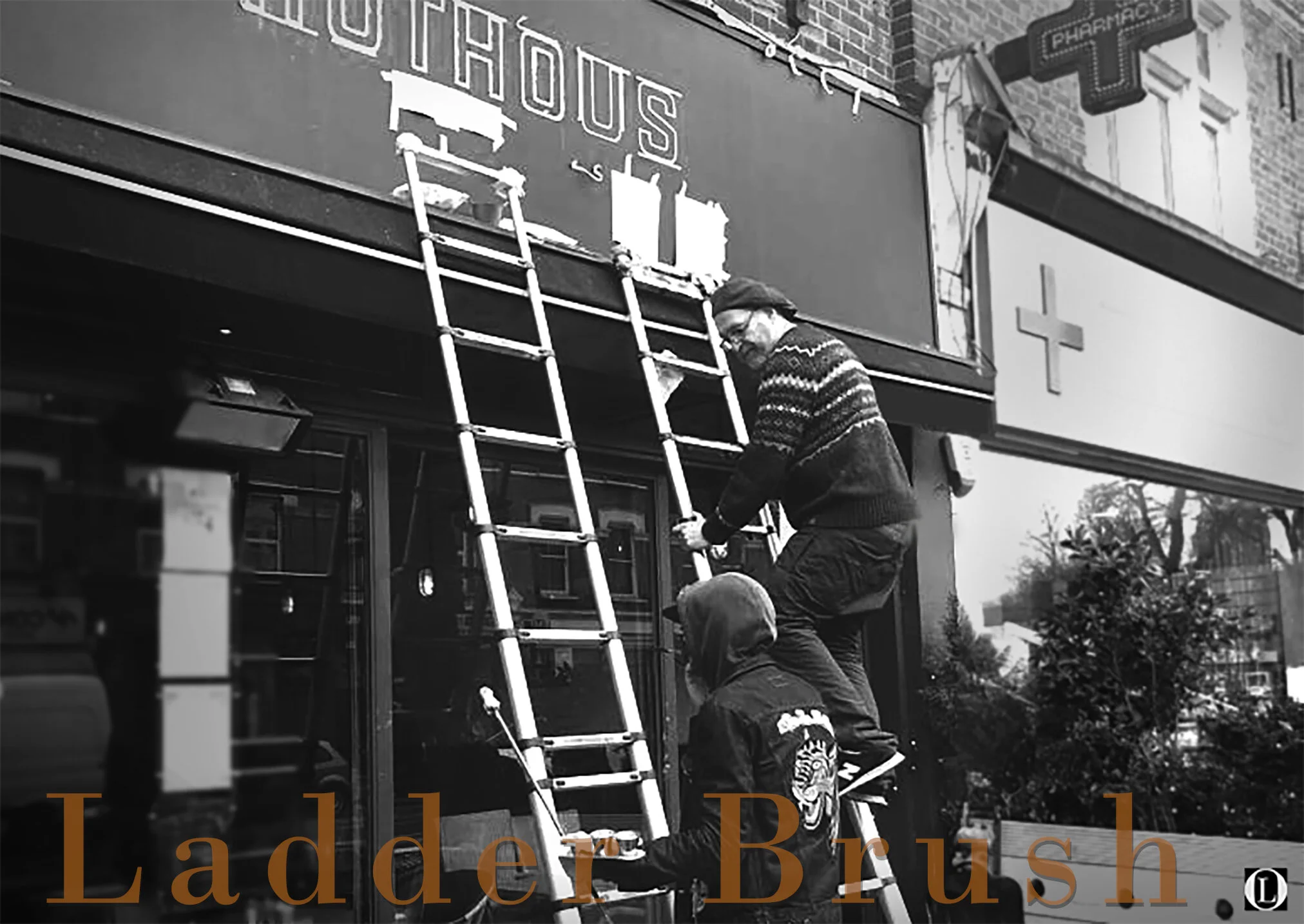 Taylor Talmage and Long Odds Design wide receiver Nick Garrett. NYC Sign Painter