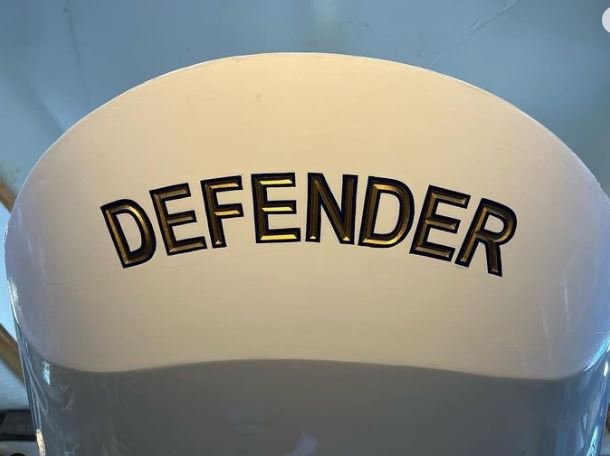 Recent Yacht gilding sign painting