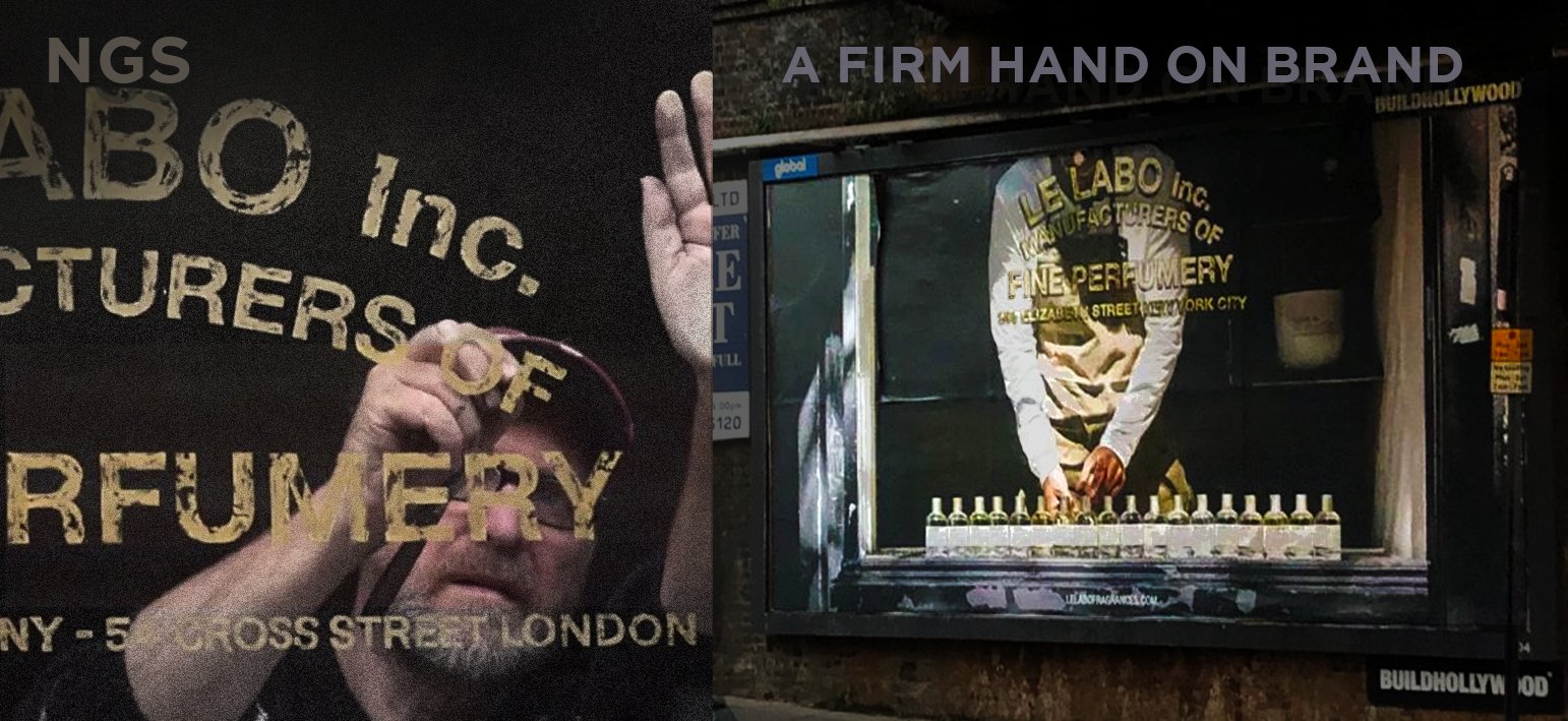 Le labo by hand painted sign gold on glass.jpg