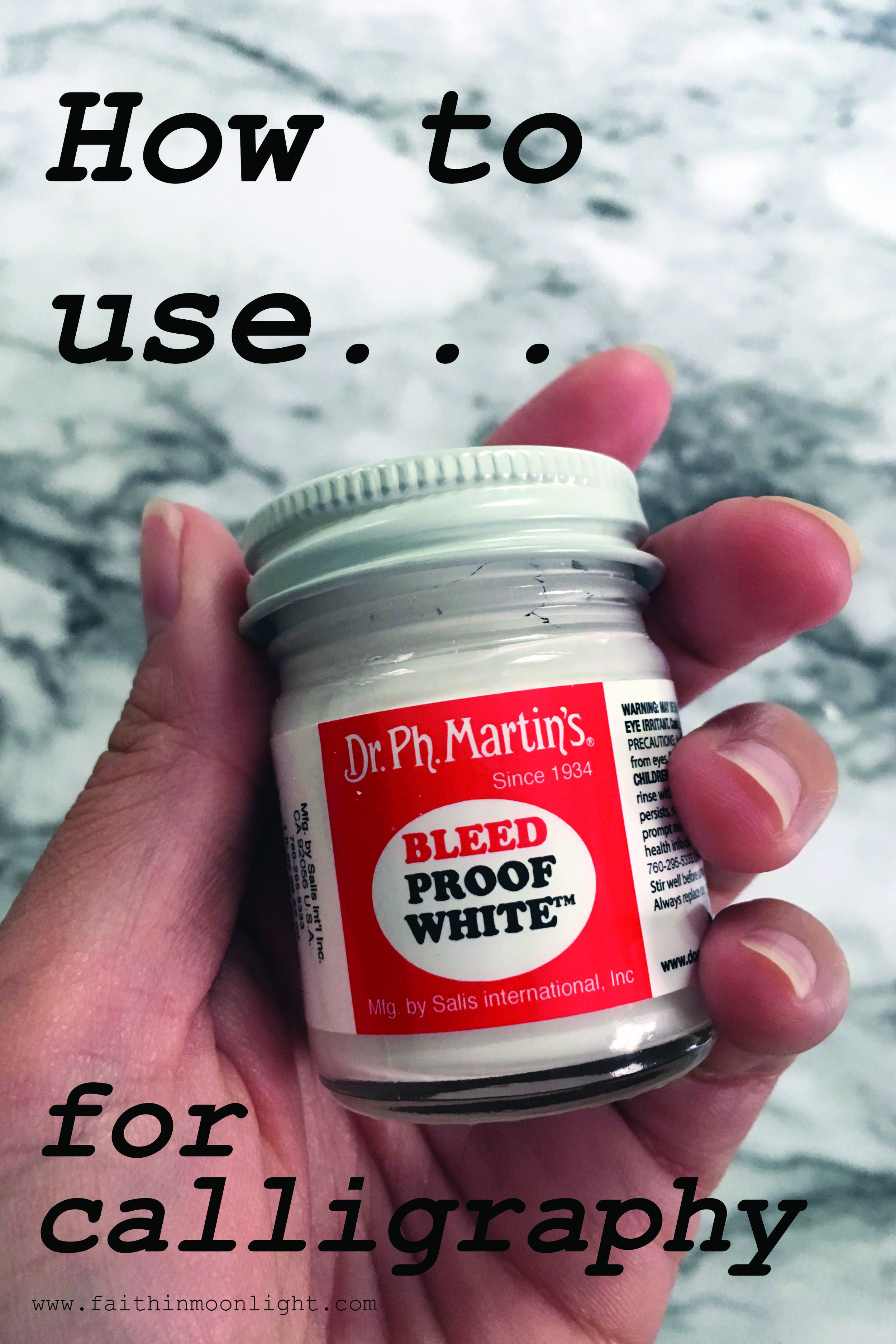Bleed Proof White » Dr Ph. Martin's EN805 :  : everything  for calligraphy, wrinting, illumnation - nibs, inks, papers