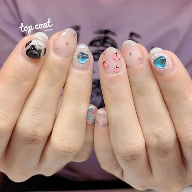 Nail Salon Top Coat English Menu