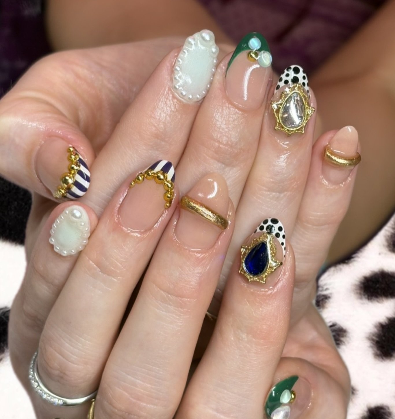 #nails 🐄 @kaede_topcoat 

#tokyonailsalon