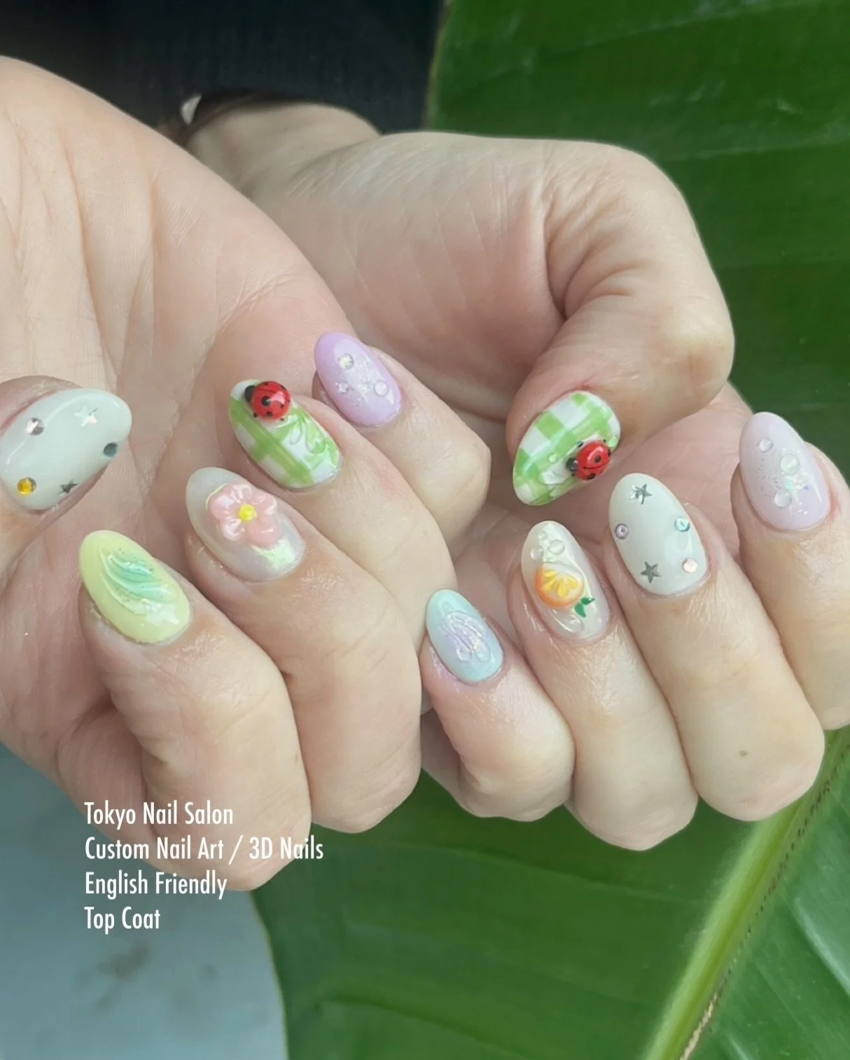 Tokyo Nail Salon
@miku_topcoat 
Custom Nail Art / 3D Nails
English Friendly
Top Coat

#tokyonails
#tokyonailsalon
#japanesenailart
#3dnails
#customnails