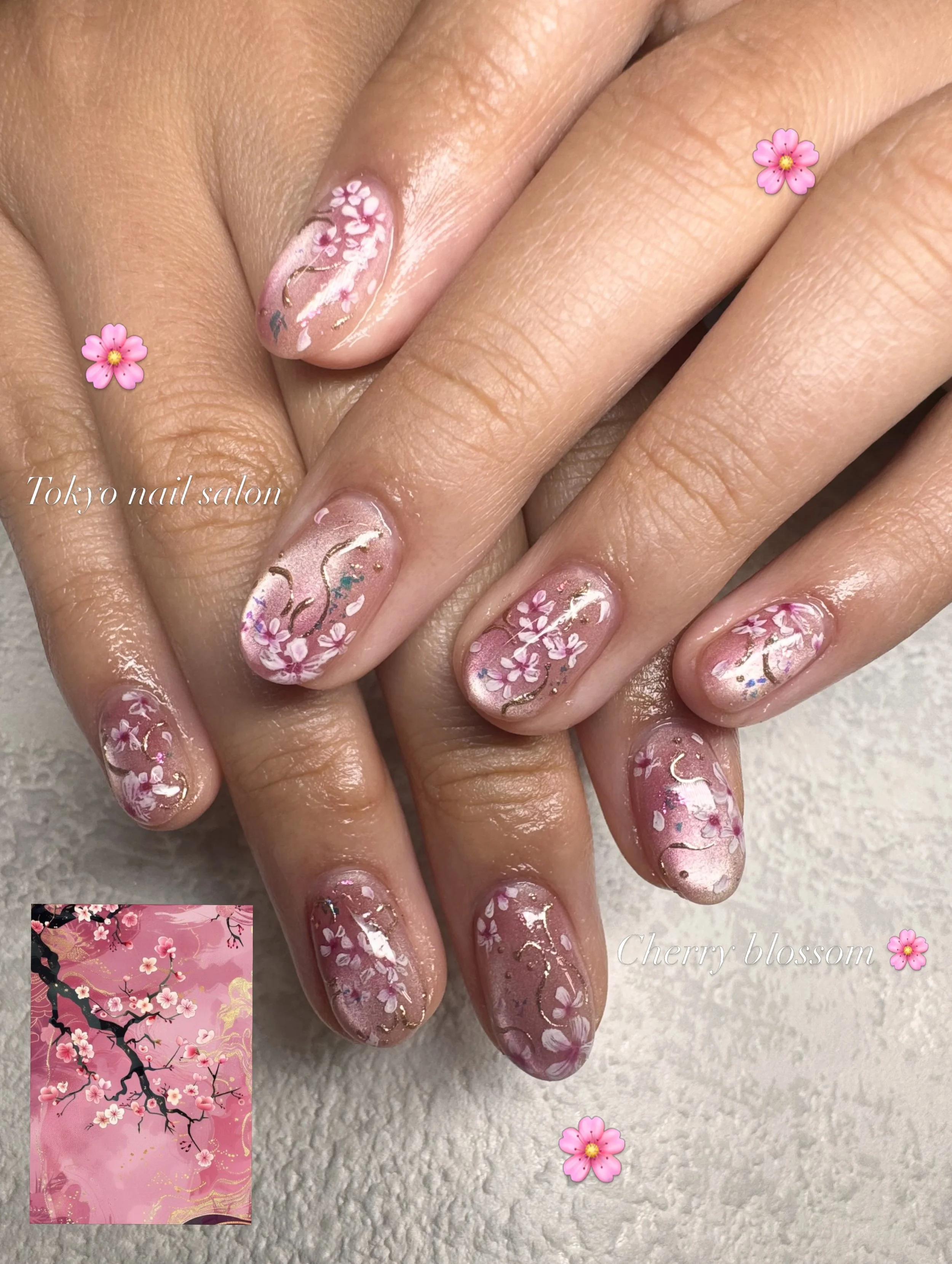 #cherryblossom 🌸

Tokyo nail salon 
Japanese nail art 💅
Anime nail design
English friendly nail salon

#tokyonails
#tokyonailsalon
#japanesenailart
#tokyonailart
tokyonail